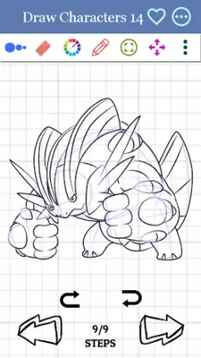 How to Draw Mega Evolution android App screenshot 0