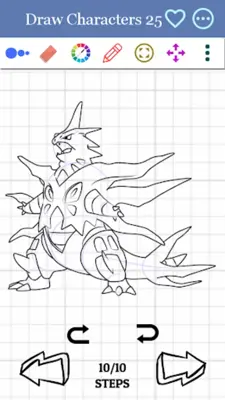 How to Draw Mega Evolution android App screenshot 1